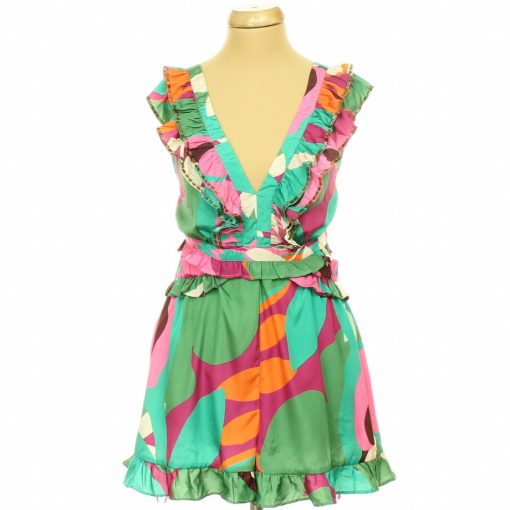 River Island színes szatén overál