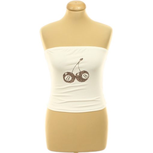 Shein mintás fehér top
