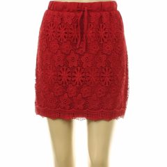 Esmara csipkés bordó szoknya