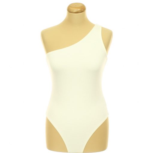 Shein félvállas krémszínű body
