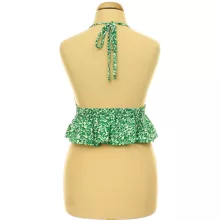 Shein virágmintás zöld top