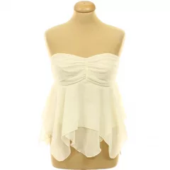 Shein krémszínű muszlin felső