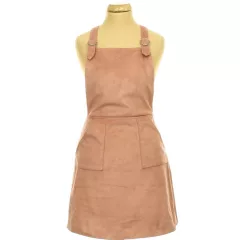 Primark púder színű művelúr ruha