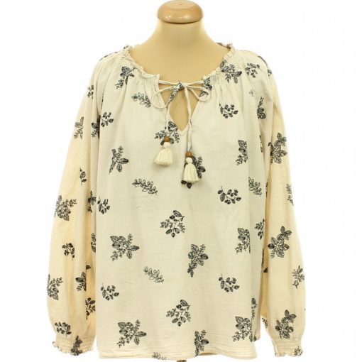 Primark hímzett len blúz
