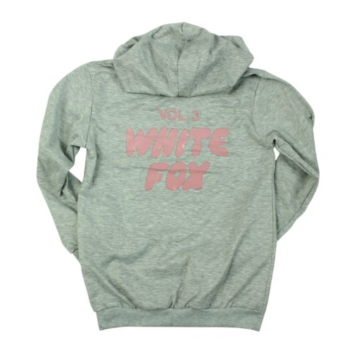 Feliratos szürke pulóver