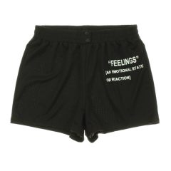 Shein feliratos fekete rövidnadrág