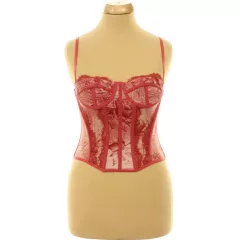 Shein merevítős corset top