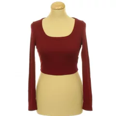 Shein bordó top