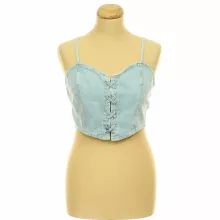 Trendyol fűzős farmer top