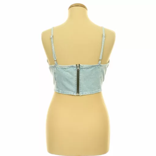 Trendyol fűzős farmer top