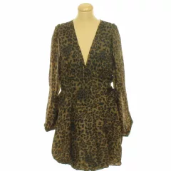 Boohoo leopárdmintás barna ruha