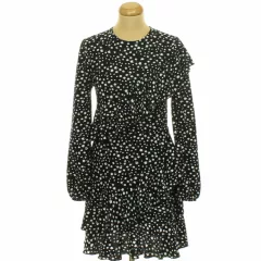River Island mintás fekete ruha