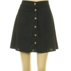 Shein fekete mikrokord szoknya