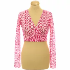 Pretty Little Thing bársonymintás necc top