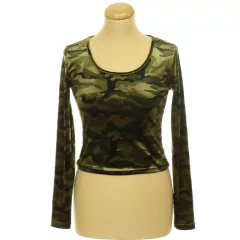 New Look terepmintás tükörbársony ruha