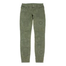 Benetton mintás khakizöld skinny farmer