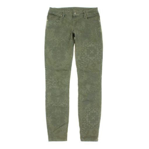 Benetton mintás khakizöld skinny farmer
