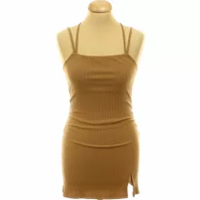 Pull&Bear testhezálló barna miniruha