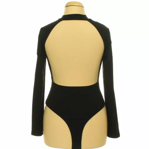 Shein fekete pamut body