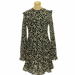 Miss Selfridge virágmintás fekete ruha