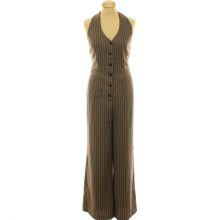 Shein csíkos barna overál