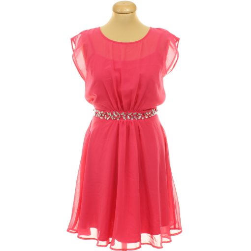 BodyFlirt strasszköves pink ruha
