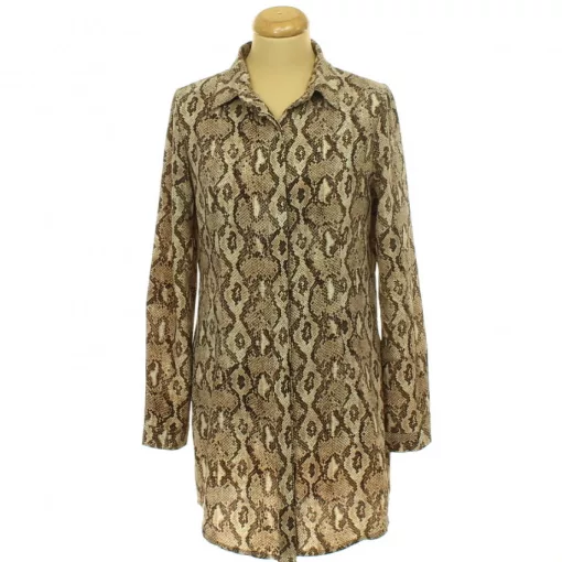 Boohoo kígyóbőrmintás tunikaing