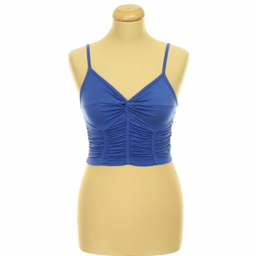 Shein ráncolt kék top