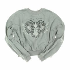 H&M mintás szürke pulóver