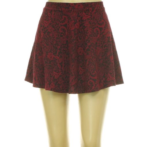 Forever 21 mintás bordó szoknya
