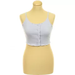 Shein gombos lila top