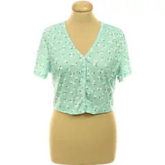 Shein virágmintás zöld top