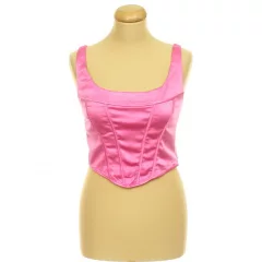 Primark pink szatén top