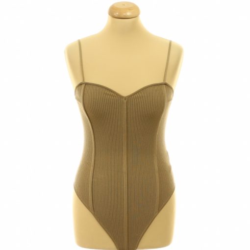 Zara barna bordáskötött body