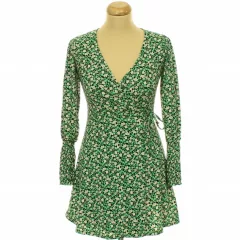Topshop átlapolt virágmintás ruha