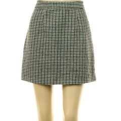 Blue Motion tyúklábmintás gyapjúkeverék szoknya