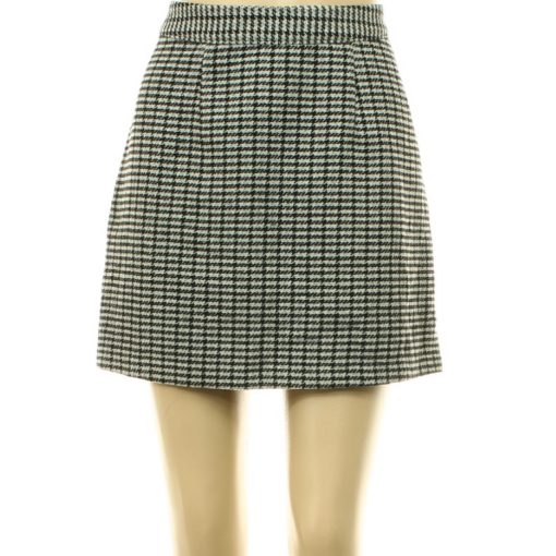 Blue Motion tyúklábmintás gyapjúkeverék szoknya