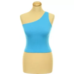 Primark félvállas kék top