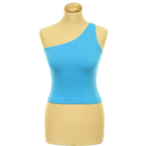 Primark félvállas kék top
