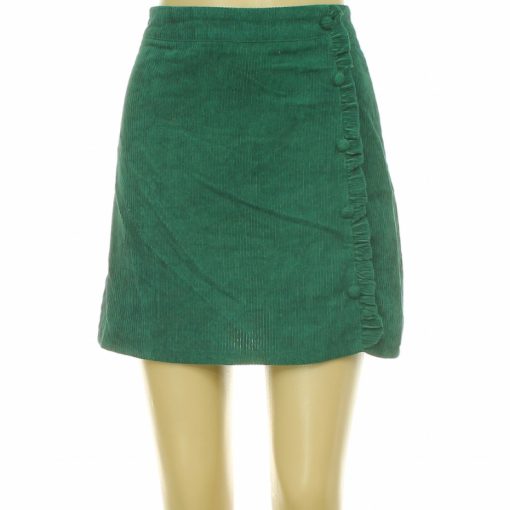 Shein zöld kordbársony szoknya