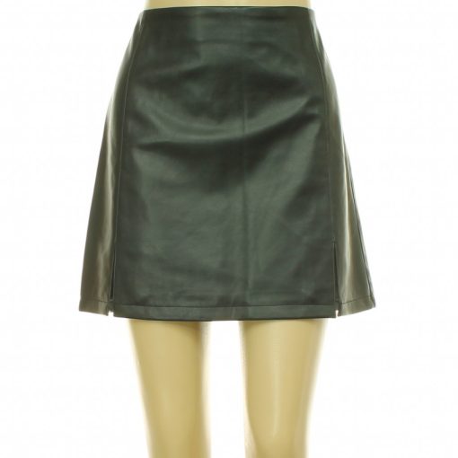 Miss Selfridge fekete műbőr szoknya