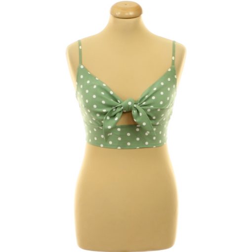 Nasty Gal pöttyös zöld top
