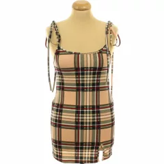 Shein kockás miniruha