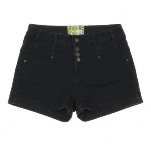 YesYes sötétkék magas derekú farmer short