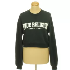 True Religion feliratos fekete pulóver