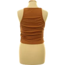 Shein ráncolt barna top