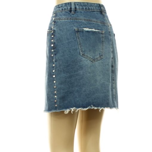 Denim 365 szegecses farmer szoknya