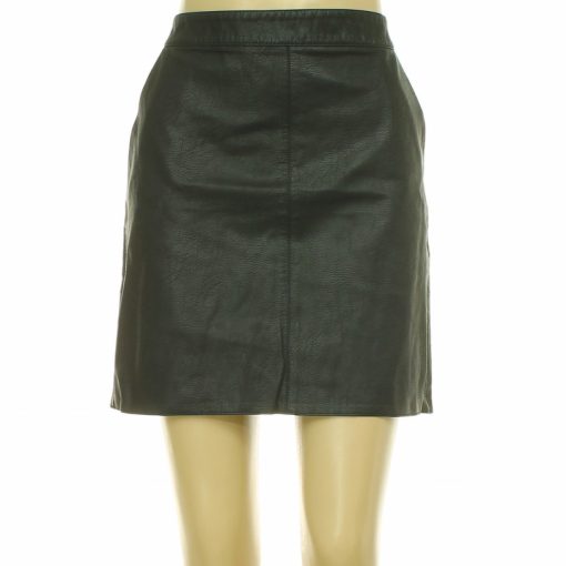 Dorothy Perkins fekete műbőr szoknya