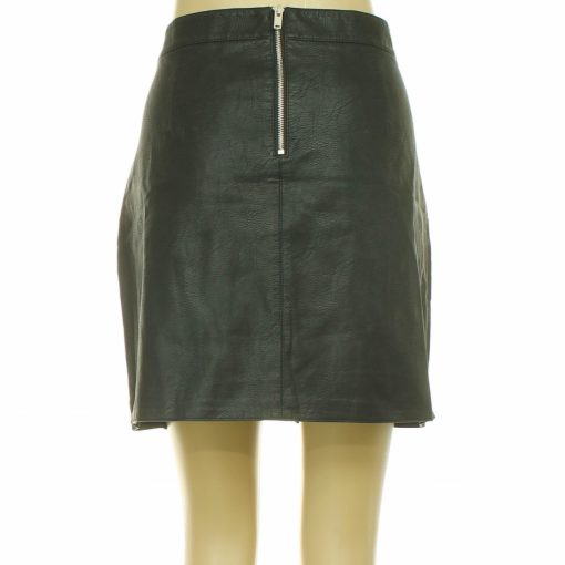 Dorothy Perkins fekete műbőr szoknya