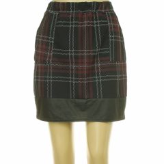 Select mintás fekete szoknya